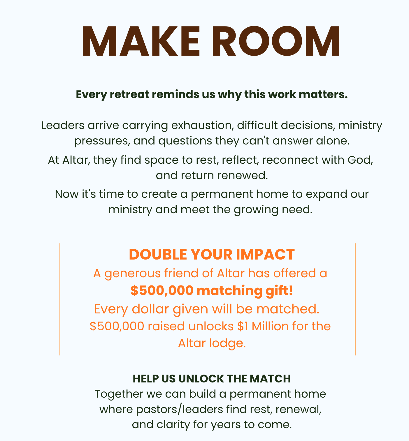 Make Room Text for Website